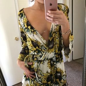 Romper that ties at the waist